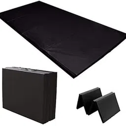 US FITNESS Yoga mat extra thick 10mm for yoga aerobics, fitness exercise home workout, and travalling power yoga, leg raise crunches Exercise Mat, 180cm x 70cm, 10mm Thick, 4 Fold, Black-picture-29