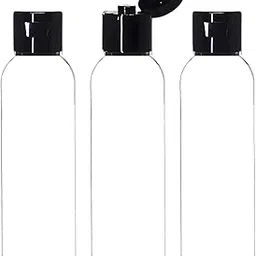 SYRAA 100ml Empty Plastic Bottle with Flip Top Cap | Leakproof Refillable Travel Bottles | BPA-Free Clear Container for Toiletries, Hair Oil, Shampoo, Lotion, Sanitizer, Cosmetics – Pack of 3-picture-42