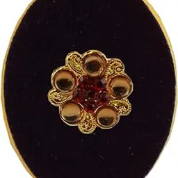 vidhya kangan Handmade Fancy Stone stud Work Saree pin Brooch for Women Jewellery Latest Stylish Crystal Unisex Floral Shape Brooch for Women/Girls (sku-bro2607)-picture-42