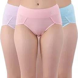 amour secret Women's Stretch Cotton Pack of 3 Mid Rise Hipster Panty P2130-picture-12