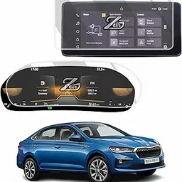 ZEIR Screen Protector COMBO Compatible With SKODA SLAVIA 2024 | 10.1 INCH Infotainment & Digital Instrument Cluster | Scratch Guard Accessory for SALVIA [Not Tempered Glass]-picture-32