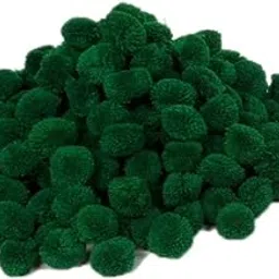 Creating Bharat Wool Pom Poms for Jewellery Making. 200 Pieces (Green)-picture-15