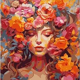 TULIP N TURTLE Slumberella Diy Acrylic Paint By Number Kit For Adults Kids Beginner Number Painting Kit Diy Canvas Painting By Number Wall Decoration Diy Painting Kit,Multi-Coloured-image-12