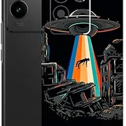 AtOdds - Compatible for VIVO IQOO Z7 PRO (5G) - Mobile Back Skin Sticker - Lamination - Back Screen Guard Protector Film Wrap (Coverage - Back+Camera+Sides) (Design - Alien Invade)-image-65