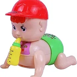 Toyshine Battery Powered Cute Adorable Crawling Baby with Dazzling Lights and Dynamic Sound Musical Interactive Toy for Babies & Kids-picture-26