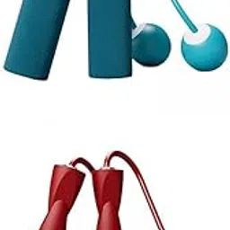 Calandis™ 2 Pair Cordless Jumping Ropes Fitness Weighted Jump Ropes S Blue Red | Jump Ropes | Fitness Equipment & Gear | Fitness Running & Yoga-image-9