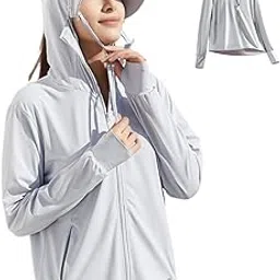 ｃｎｙａ CNYA Women's Rash Guard, Hoodie, Swimsuit, Cooling Feel, UPF50+, Summer, Sweat Absorbent, Quick Drying, Long Sleeve, Hooded, Lightweight, Breathable, UV Protection, Simple, Large Size, Sun Protection-picture-24