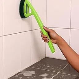 Long Handle Tile Scrubber Brush with Heavy Duty Cleaning Pad, Green, for Kitchen and Bathroom-picture-27