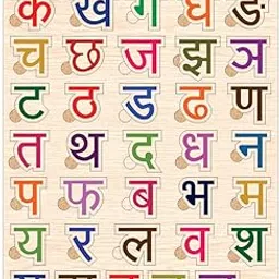 TreasureBox Wooden Puzzle Educational Board Learning Toy Tray for Kids, Size 22x30 cm (Hindi Varnmala)-picture-21