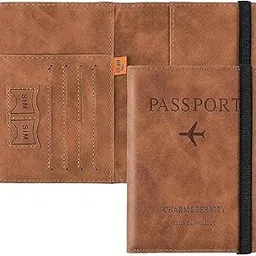 storescent Travel Passport Holder PU Leather for Men & Women | Passport Cover with Card Slots, SIM Card Holder & Elastic Closure | Stylish Travel Document Organizer for International Trips -Brown-picture-31