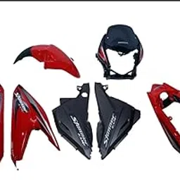 PURJAH Fairing Kit for Honda Stunner Red | Durable ABS Plastic Body Cover Set | Front, Side and Tail Panels | Replacement Body Kit | Perfect OEM Fit and Stylish Glossy Red Finish (RED)-picture-14