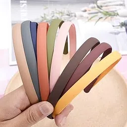 Stylish Plastic Hair Band Comb Teeth Matte Headband Hair Accessory for Women and Girls (Pack of 6 Pcs)-picture-15