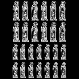 captive decals Madonna White Fused Glass Decals-picture-25