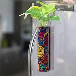 TrustBasket Bryony Magnetic Planter for Fridge | Rust Resistant Hydroponic Plant Holder Vase with Double Magnets | Decorative Planter for Flowers and Money Plants.-picture-34