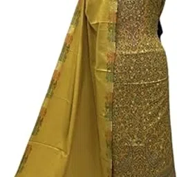 Women's Unstitched Fine Pashmina Kashmiri Kani Suits with Plain Bottom and Dour Kani Stole-image-13