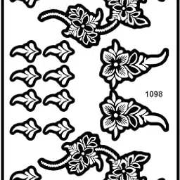 Temporary Tattoowala Traditional Bridal Mehndi Stencil Sticker for Weddings-image-39