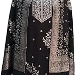 Latest Womens designer Woolen Kashmiri Suit For Women With Salwar And Shawl Winter Wear Kani Unstitched Fabric Woollen Kurta Pant Set Dress Material-image-25
