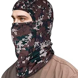 XTRIM Face Mask for Men & Women, Balaclava for Bike Riding, UV Protected Breathable Helmet Liner, Anti-Hair Fall, Sweat Absorbing & Odour Free, Sun & Dust Protection (Camo Green, Cotton)-image-92