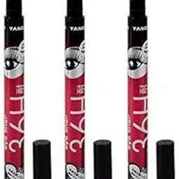 AIR BEAUTY Makeup Fever Yanqina Precision Liquid Waterproof Lash Eyeliner Pencil (Black) - Pack of 3-picture-42