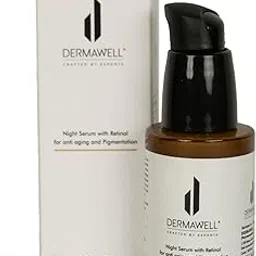 DERMAWELL Crafted By Experts - Night Serum With Retinol For Anti Aging And Pigmentation | Helps Improve Skin Tone | For Unisex (Pack Of 1, 30ml)-picture-54