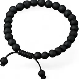 vedaagems Karungali Bracelet for Men & Women | Unpolished Black Wood Beads 8mm | Original Spiritual Wrist Mala for Meditation, Japam, Prayer | Sacred Hindu Bracelet with Lab Certificate-picture-48