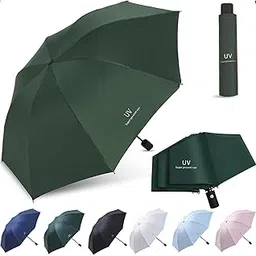 pyxbe Travel Umbrella for women Windproof Travel Umbrella for men and Compact Mini - Perfect for Car, Golf, and On-the-Go. One-Click Automatic Open and Close Strong Mini Umbrellaa (Green)-picture-55