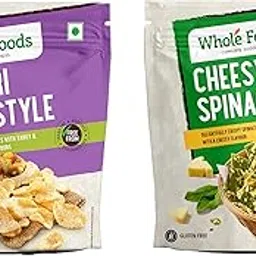 Whole Foods Gluten Free Snacks Combos |Achari Homestyle| Cheesy Spinash| Pack of 2-picture-22