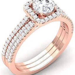 avsar jewellery 14k (585) Rose Gold Ring for Women-picture-25