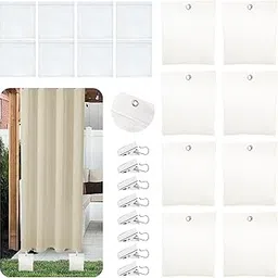 KCMOSGI 8 Pack Outdoor Curtain Weights,Curtain Weights with Seal Bag and Clips, Reusable Curtain Weight Bags, Suitable for Fixing Garden Curtains, Shower Curtains, Tablecloths, Picnic Mats.-picture-32