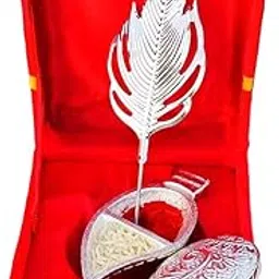 Branded Sindoor Dani With Tilak Stick for Wedding | Pooja Articles Gifting Kumkum Box - Multi-Purpose Peacock Shape (Sindoor Dibbi)-picture-25