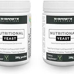Sharrets Unfortified Nutritional Yeast 2 x 200g - Pure Vegan Nooch Powder: Enhance Your Plant Based Delights!-picture-23