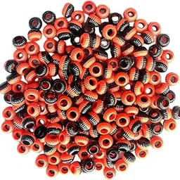 HARRY ENTERPRISES Foot Ring| Pigeon Sound Plastic Foot Ring| Bird Shoulder Guard | Black & Orange Colour | 100 Pcs-image-11