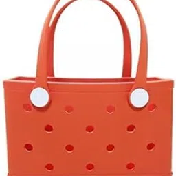 LICHTS® 2xBeach Tote Bag Handbag Washable Hole Beach Handbag for Shopping Outdoor Boat Orange|Clothing, Shoes & Accessories | Womens Handbags & Bags| Womens Handbags & Bags-image-89