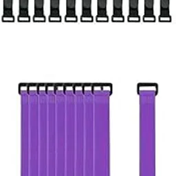 CALANDIS 20x Fishing Rod Belts Ties Bike Carrier Rack Tool Purple Black | Car & Truck Racks-image-76