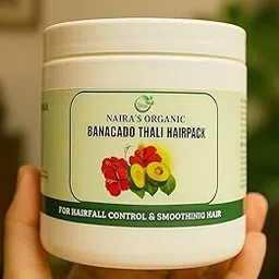 Naira’s Organic Banacado Hair Pack | Natural Hair Repair Mask for Dry & Damaged Hair | With Avocado, Hibiscus, Flaxseed & Rice | No Parabens or Sulfates (500g)-image-47