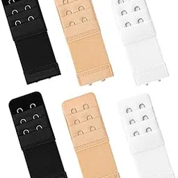 sona 6 Pcs Women's Bra extenders 2 Hooks/3 Hooks Bra Extension Multicolor-picture-10