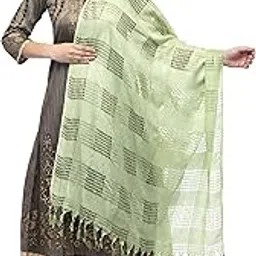 moeza Women's Window Design Mint Green Cotton Dupatta, Pack of 1, MFD0201-picture-39