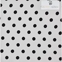 HUNNY- BUNCH Premium Soft Polyester Crepe Fabric Used for Making Kurti, Palazzo, Salwar, Gown, Garment, Crafting and Under Designer Dresses (Width - 44 Inch : Color - Polka Dots Printed) (2 Meters)-image-62