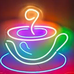 Wall Mitra Coffee Cup Neon Sign for Wall Decor, Cafe Neon Sign for Coffee shop, Coffee Cup Neon Sign for Cafe Kitchen Bedroom Home Decorations,Gifts for Coffee Lover, Friends & Family(12x18)-image-97