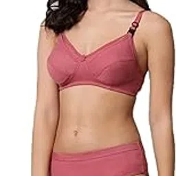 first glance Feeding Bra Panty Set for Women | Nursing Maternity Bra | Soft Cotton Non Padded Non Wired | Comfortable Adjustable Straps Breathable Innerwear Combo-picture-35