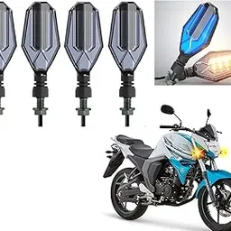 AUTOADDICT Auto Addict Bike indicator LED lights dual color (U shape,4 pcs,DRL) For Yamaha FZS-picture-24