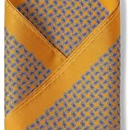 van heusen Men's Polyester Blend Yellow Print Casual Casual Style Pocket Square,Free Size-picture-17