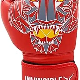 Invincible Limited Edition Combat Gloves Tiger Print Red Color 14 OZ-picture-31