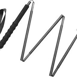 MERISHOPP Foldable Trekking Cane Carbon Fiber Trekking Poles for Outdoor Men and Women 110cm-image-0