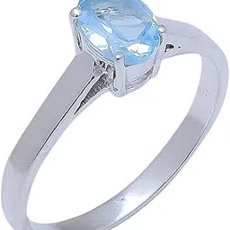 anika jewellers Blue Topaz, Amethyst Peridot Natural Gemstone Rings 92.5 Sterling Silver Ring Women For Ring (3.1 gm)-picture-12