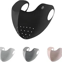 yelajoy UPF50+ UV Protection Face Mask for Men Women - 8 Pack Ice Silk Breathable Sun Shield with Full Coverage Eye Protection, SoftBrace Air gristle Support, 99% UV Blocking, Cool Fabric, 4 Colors-picture-22