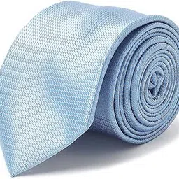 allen solly Men Light Blue Embroidered Formal Tie-picture-21