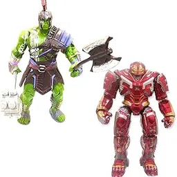 RVM Toys Polyvinyl Chloride Hulkbuster Iron Man And Hulk Ragnarok Gladiator Action Figure 20 Cm Collectible Toy For Fans,Multicolour-image-11