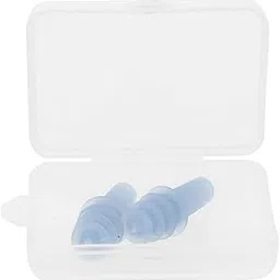 generic Big Shoppee 2 Pairs Reusable Silicone Earplugs for Airplane Travel Sleep Silence Blue-picture-17
