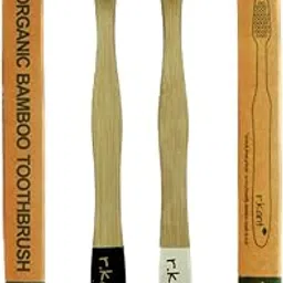 R KANT Adult Bamboo Manual Toothbrush-Pack Of 02|Charcoal Infused Soft Bristles|Fungle Protection Coating|Eco Friendly (Black & White)-picture-25